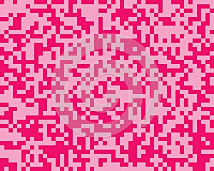 Pink random squares mosaics or tiles banner.