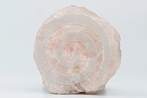 Pink raw crystal stone