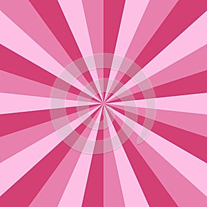 Pink rays, sunburst, starburst abstract background