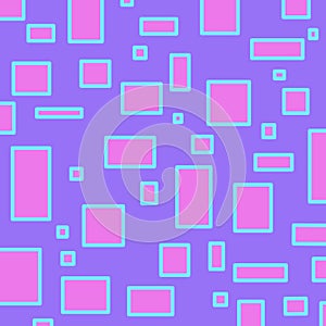 Pink rectangles on purple background