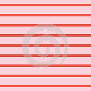 Pink and red horizontal stripes seameless pattern.