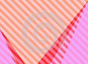 Pink, red with orange stripes background ang copy space