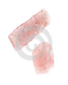 Pink red rhodochrosite crystal minerals sample for jewelry