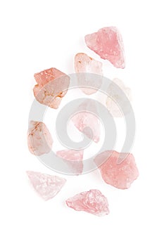 Pink red rhodochrosite crystal minerals sample for jewelry