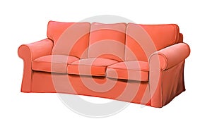 Pink red sofa furniture. couch