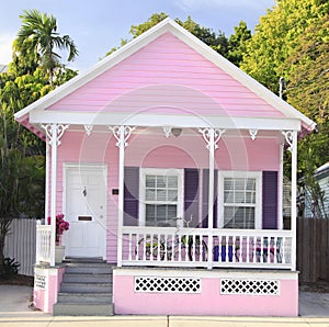 Pink Rental House in Key West, Florida