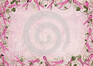 Pink Ribbon Border