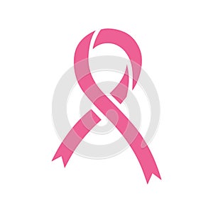 Pink ribbon, breast cancer awareness symbol