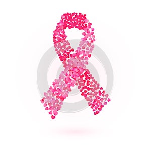 Pink ribbon - breast cancer awareness symbol