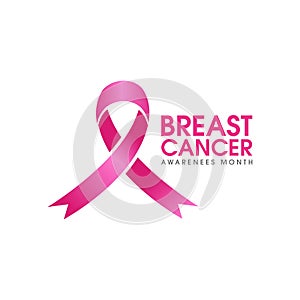 pink ribbon breast cancer icon