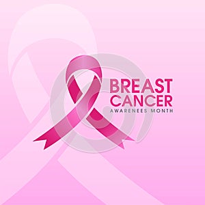 pink ribbon breast cancer icon