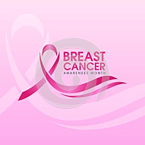 pink ribbon breast cancer icon