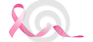 Pink ribbon breast cancer symbol