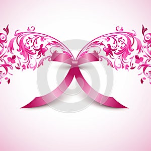 Pink ribbon for charity a way to give back to those affected by breast cancer