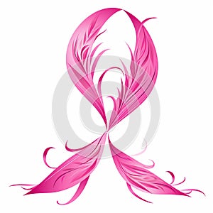 Pink ribbon for charity a way to give back to those affected by breast cancer