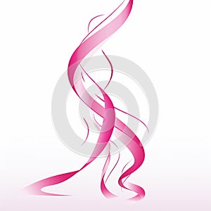 Pink ribbon for charity a way to give back to those affected by breast cancer