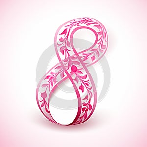 Pink ribbon for charity a way to give back to those affected by breast cancer