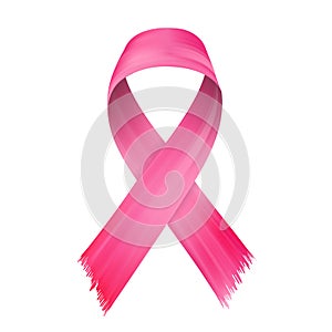 Pink ribbon flow, breast cancer awareness symbol