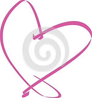 Pink Ribbon heart