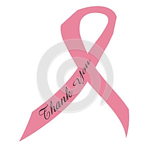 Pink ribbon thanks