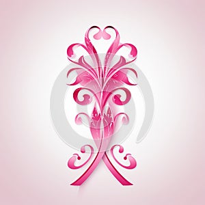 Pink ribbon for tree wide velvet ribbon pink ribbon is for with ribbon loop cancer - tumor velvet christmas ribbon photo