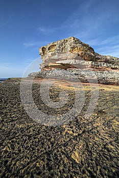 Pink rocks in Kefken