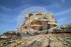 Pink rocks in Kefken