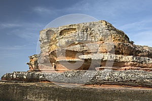 Pink rocks in Kefken, Kocaeli