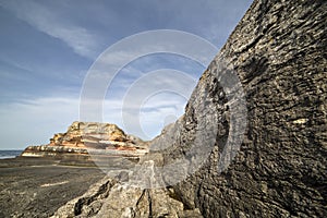 Pink rocks in Kefken, Kocaeli