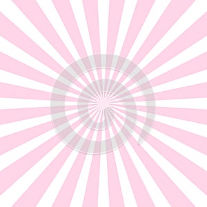 Pink romantic sunburst rays background