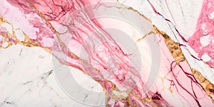 Pink Rosa Portogallo marble background Generative AI photo