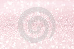 Pink rose bokeh glitter sparkle background