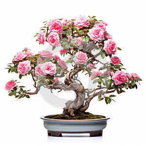 Pink Rose Bonsai Tree: Timeless Artistry In Erik Jones Style