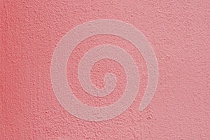 Pink rose cement plaster wall texture background.