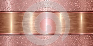 Pink, rose gold foil background photo