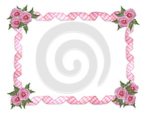 Pink roses border