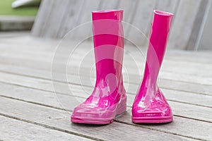 Pink rubber boots/gardening/boots