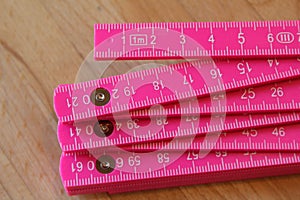 Pink ruler