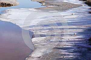 Pink salt lake at Salin d’Aigues-Mortes