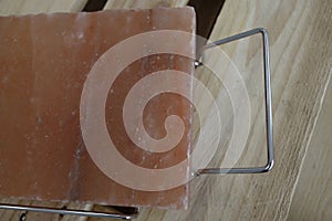 Pink salt plate