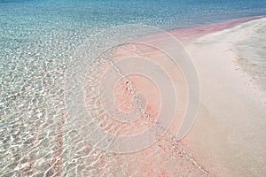 Pink Sand Beach Sea Shore