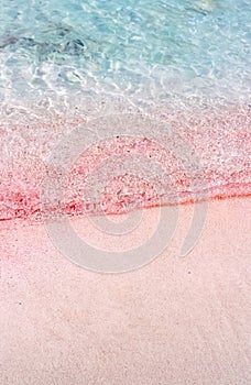 Pink sands of Balos Beach, Crete, Greece