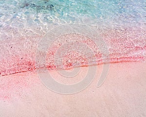 Pink sands of Balos Beach, Crete, Greece
