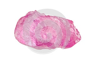 Pink sapphire crystal photo