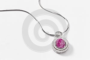 Pink Sapphire necklace