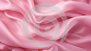 Pink Satin Folds: Uhd Abstract Photograph With Dreamy Atmosphere photo