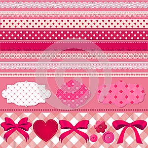 Pink scrapbook set