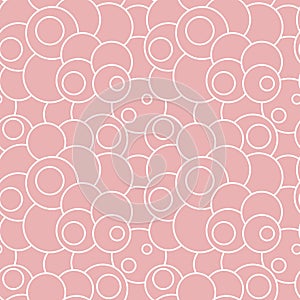 Pink seamless background in retro style.