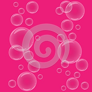 Pink seamless bubble background