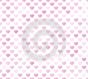 Pink seamless heart pattern